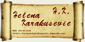 Helena Karakušević vizit kartica